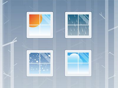 Outside cloud flat icon rain snow sun weather