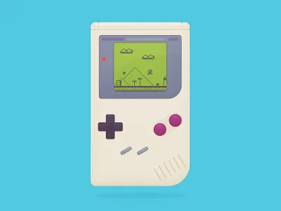 The Games buttons freakin monsters game boy games illustration mario nintendo pixel super mario land video games