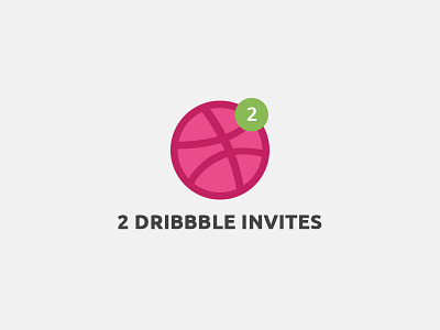 Dribbble Invite Giveaway No.2 ball dribbble giveaway invite mail pink portfolio