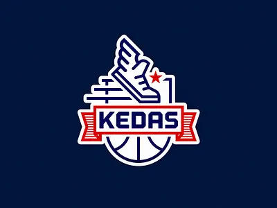 KEDAS basketball team logo badge basketball brand branding design icon identity illustration logo mark type vector