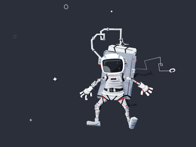 #OkGoogle, Astronauts animation astronaut gif google helmet loop space spaceman stars