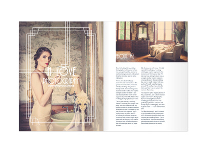 In Love Photography layout magazine