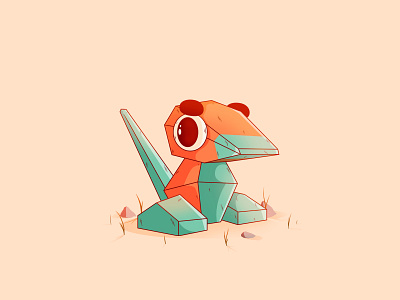 Porygon | #137 137 gaming illustration monster nintendo pocket pokemon porygon
