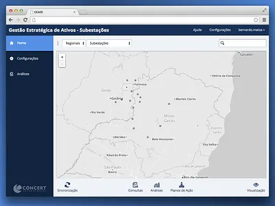 GEASE - UI management system map sidebar ui web