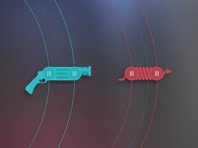 Weapon adjustment app circle game gun rope ui weapon