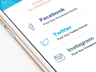 Social Media Page app application facebook ico icon instagram iphone menu mobile social media twitter