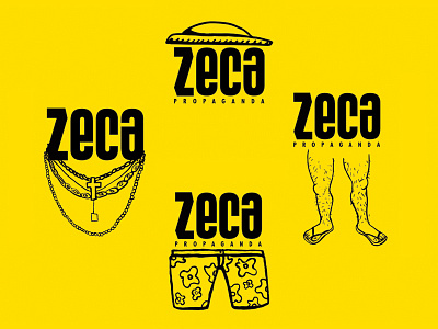 Zeca Propaganda advertising agency brasil hat legs logo necklace propaganda shorts zeca