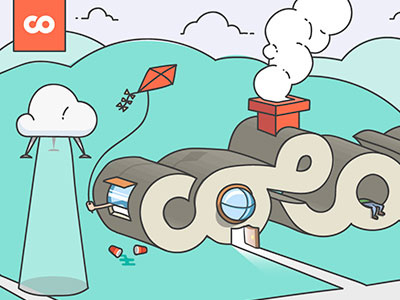 planet colab colab dev shop illustration incubator startup