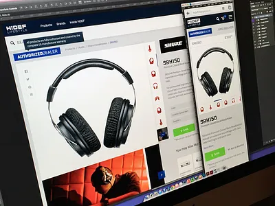 Hidef Mobile Product ecommerce focus lab mobile responsive shopping cart web design website