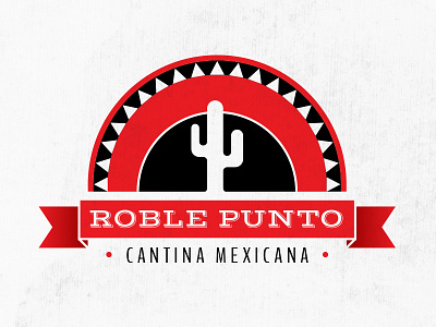 Roble Punto Logo art direction brand design food graphic illustration logo logo design logo symbol mexican restaurant sombrero