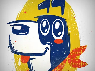 Dog bkopf dog illustration retro vector