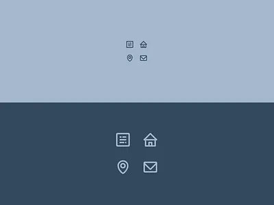 Eston - Author UI Icons email eston home icon location mail note theme