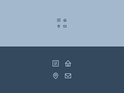 Eston - Author UI Icons email eston home icon location mail note theme