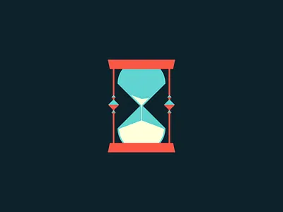 Running Out anxiety ben stafford cbd glass hour hourglass illustration procrastination sand time worry