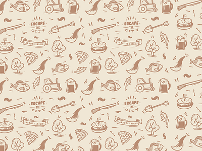 George Inn Pattern british burger countryside fish food icon outdoors pattern pizza pub shotgun tail