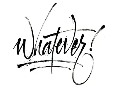 Whatever brush pen brushpen calligraphy handlettering lettering type typography