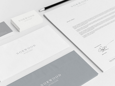 Norwood Interiors Branding branding identity interiors typography