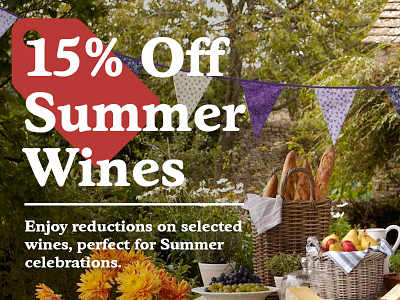 Seasonal Offers lifestyle promotion typography wine