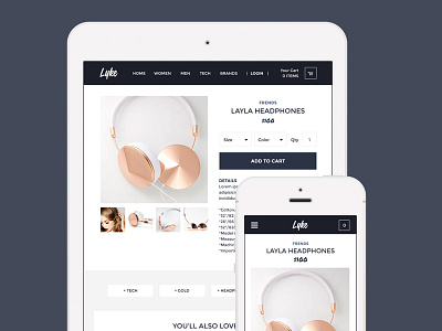 Lyke e commerce fashion responsive