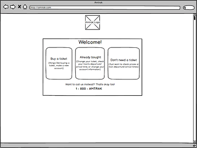 Amtrak Wireframe amtrak keep it simple low fidelity railroad ux wireframe