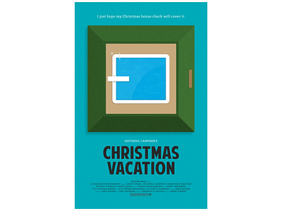 Christmas Vacation - Movie Poster chevy chase christmas vacation poster visual design
