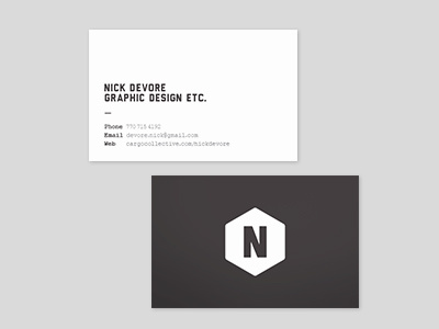 Business Card #2 black and white business business card card courier geometric identity simple typography