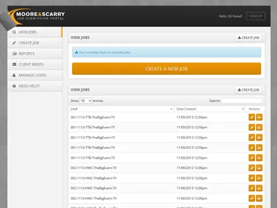 Msa Job Portal interface design job job portal jobs portal tracking system user interface ux