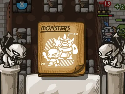 Dungeon android button defense dungeon evil game ios monster tower ui