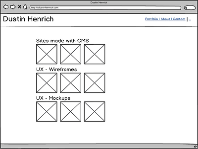 Redesigned Home Page Wireframe homepage ux wireframe