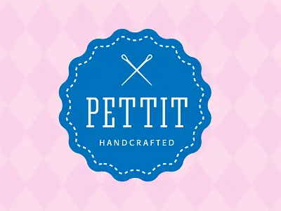 Pettit logo handcrafted logo retro vintage