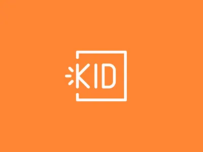 Kid Museum burst logo square vector