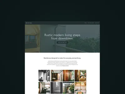 Bryant business squarespace template theme ui web website