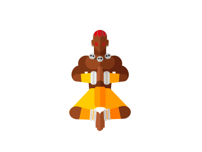 Dhalsim, the Yoga Master dhalsim flat design graphic design illustration street fighter vector videogame