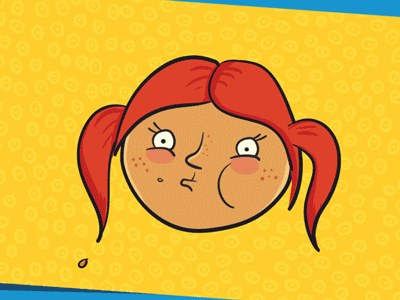 Poor Pancake-Head ae after effects animation cartoon character animation chew chewing food girl pancake