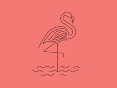 Flamingo animal bird clean flamingo pink simple