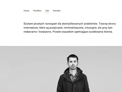About layout minimal web design