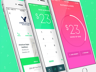 Finance App for Kids & Teens app chart colorful data finance gradient graph ios money ui ux