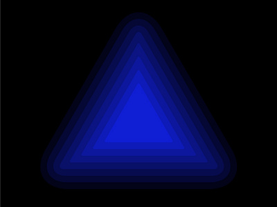 Nested Triangles blue design glow monochrome shapes triangles