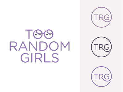 Too Random Girls logo + mark comedy logo mark