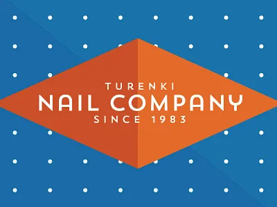 Turenki Nail Company blue company logo nail orange