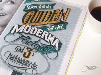 DU&Co 3 design drawn duco editorial hand lettering magazine page schmetzer typography