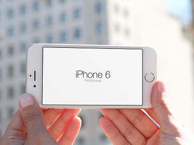 iPhone 6 In Hand Mockups iphone 6 mockup photo photography presentation psd smart objects