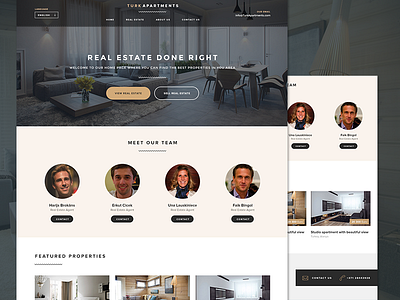 WIP Real Estate Website flat home minimal real estate simple web website