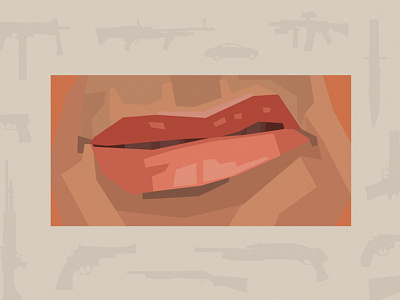 Mystery Mouth 9 action action hero actor boxing fight flat guns mouth movie vector war