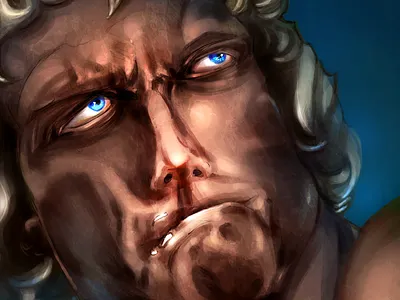 Bernini's David bernini david digital painting painting portrait rome scuplture sketch