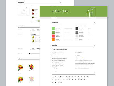 UI Style guide clean document flat guide interface process style guide ui ui guide ux web design workflow