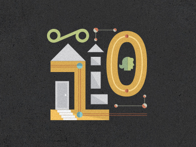 '10 Ways' Illustration #10 for CANVAS Magazine blue color editorial geometric graphic design illustration illustrator photoshop texture vector