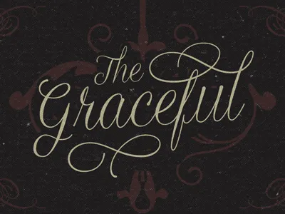 Graceful Script brush calligraphy copperplate cursive elegant font formal hand lettering typeface
