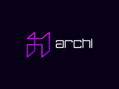 Archi architecture logo design a architecture architecture company architecture firm architecture office architecture project architecture studio cube design interior design letter mark monogram logo logo design logo designer