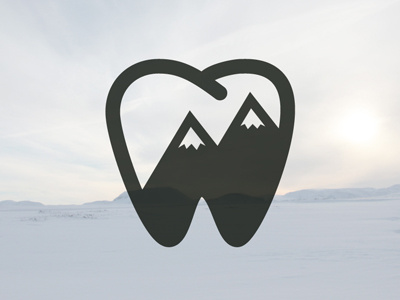 Toof colorado dentist logo mountains mtn teeth tooth vail